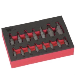 Welzh Werkzeug Torx T-Star Bit Socket Set, Hex Shank, S2 Steel, T6-T70