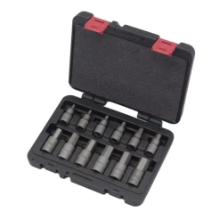Welzh Werkzeug Hex Bit Socket Set, 1/2″Drive, 12-Piece, S2 Steel, H5-H22