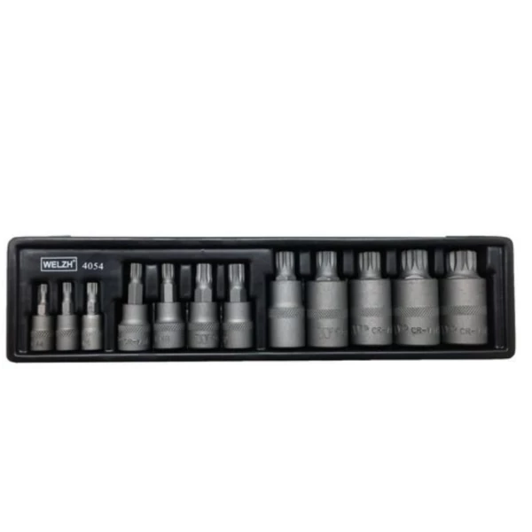Welzh Werkzeug Spline Bit Socket Master Set, 12-Piece, S2 Steel, M4-M18 3 Welzh Werkzeug Spline Bit Socket Master Set, 12-Piece, S2 Steel, M4-M18