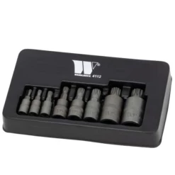 Welzh Werkzeug Spline Bit Socket Set, 8-Piece, S2 Steel, M4-M16