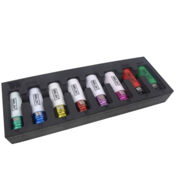 Welzh Werkzeug 1/2″ Protective Socket Set For Alloy Wheels, Lok-Typ™, 8-Piece, 15, 17, 19, 21, 22, 24mm + Merc Sockets 3 Welzh Werkzeug 1/2″ Protective Socket Set For Alloy Wheels, Lok-Typ™, 8-Piece, 15, 17, 19, 21, 22, 24mm + Merc Sockets