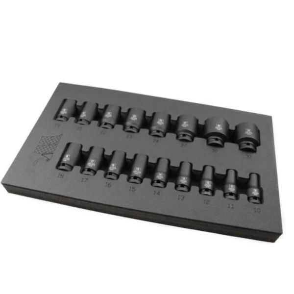 Welzh Werkzeug 1/2″ Semi Deep Thin Wall Impact Socket Set, 10-32mm 3 Welzh Werkzeug 1/2″ Semi Deep Thin Wall Impact Socket Set, 10-32mm
