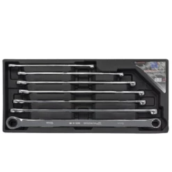 Welzh Werkzeug Ring & Ratchet Spanner Set Extra Long 7-Piece 8-19mm