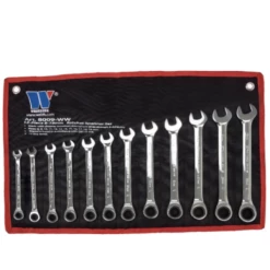 Welzh Werkzeug Combination Ratchet Spanner Set 12-Piece, 72-Tooth, 8-19mm