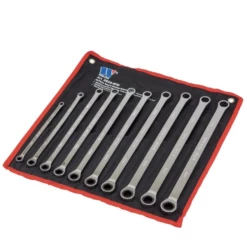 Welzh Werkzeug Ring & Ratchet Spanner Set Extra Long 10-Piece, 8-19mm