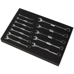 Welzh Werkzeug Combination Spanner Set 12-Piece, 8-19mm