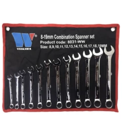 Welzh Werkzeug Combination Spanner Set 12-Piece, 8-19mm