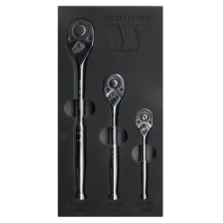 Welzh Werkzeug Classic Style Ratchet Set 3-Piece, 72-Tooth