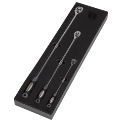 Welzh Werkzeug Extra Long Ratchet Set 3-Piece, 72-Tooth