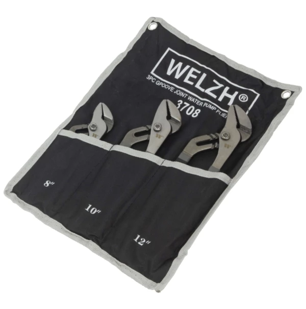 Welzh Werkzeug Water Pump Pliers Set 3-Piece (Carbon Steel) 3 Welzh Werkzeug Water Pump Pliers Set 3-Piece (Carbon Steel)
