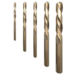 Welzh Werkzeug Left Cutting Drill Bit Set, Titanium Coated, Fully Ground