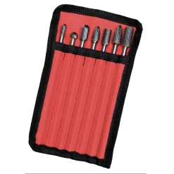Welzh Werkzeug Extra Long Carbide Burr Set 7-Piece, 6mm Shank