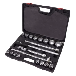 Welzh Werkzeug 3/4″ Socket Tool Kit 21-Piece, 19-50mm, 12-Point