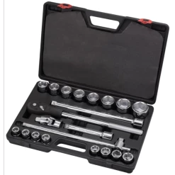 Welzh Werkzeug 3/4″ Socket Tool Kit 21-Piece, 19-50mm, 6-Point