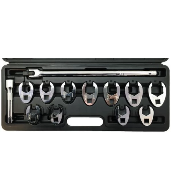 Welzh Werkzeug 1/2″ Crowfoot Flare Nut Wrench Spanner Set 20-32mm 3 Welzh Werkzeug 1/2″ Crowfoot Flare Nut Wrench Spanner Set 20-32mm