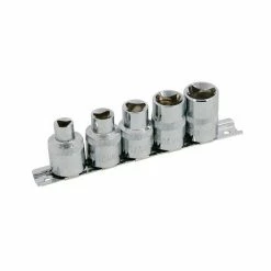 Neilsen Triangular Security Sockets For VAG Injectors, 5-Piece, 1/2″ M5 M6 M8 M10 M12