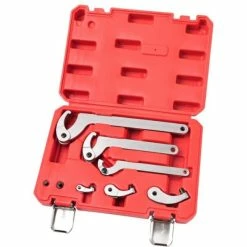 Neilsen Adjustable Hook & Pin Wrench Set C-Spanner Kit 35mm – 120mm